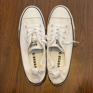 Brand new white slip on converse sneakers